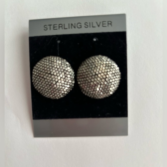 New Sterling Silver Handmade Stud Earrings made in USA - Picture 7 of 12